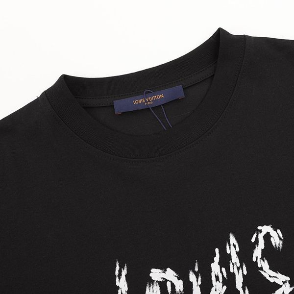 激安価格！ルイヴィトン ロゴスケッチ風フォント Tシャツ コピー vuz41815